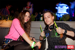 Illustration for article titled Half-Naked Ravers Served Drinks By Glow-in-the-Dark Robot at Gawker HQ
